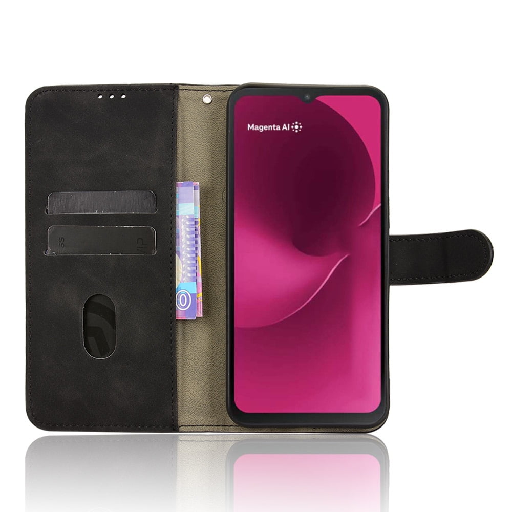 Flip wallet phone leather case suitable for T-Mobile Revvl 8 7 6 Pro