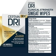 Certain Dri Antiperspirant Wipes, Clinical Protection for Excessive Sweat, 10ct