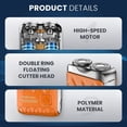 thumbnail image 3 of R-12 Luggage Electric Shaver, 2025 New Beard Shaver Mini and Portable Suitcase Design, Portable Razor Traveller Mini Shaving for Men Waterproof, Men's Favorite Mini Electrict Shavers (Silver), 3 of 7