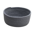thumbnail image 1 of Cesta de almacenamiento tejida, cesta tejida de mesa, contenedor de diseño nórdico, decoración portátil, organizador de artículos diversos, caja de Gris oscuro, 1 of 8