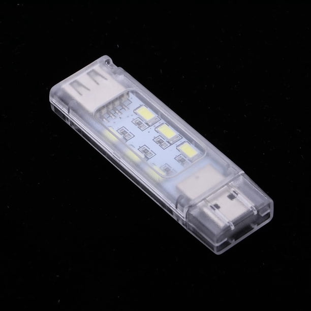 Mini portátil al aire libre lleva lámpara de luz USB brilnte LED para datos de computadora portátil Macarena Luz LED portátil USB