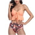 thumbnail image 1 of Bañador de dos piezas con conjunto de bikini sin espalda cómodo para dama con estilo OAVQHLG3B Store  lin121212, 1 of 3