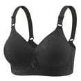thumbnail image 2 of Bra For Women Front Buckle Underwear Full Coverage Padded Wireless Plus Size Thin Stretchable Tank Top Bra, 2 of 7