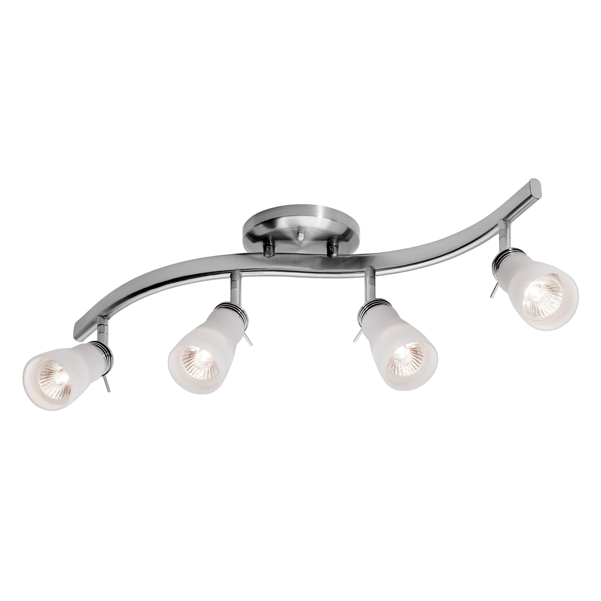 Chapter Decor Track Ceiling 4 Lights, Satin Nickel Finish