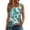 Green, variant on Tank Tops for Women Hawaiian Tropical Print Sleeveless Tank Top Square Neck Shirt Casual Spring Everyday Wear,Blue (S)