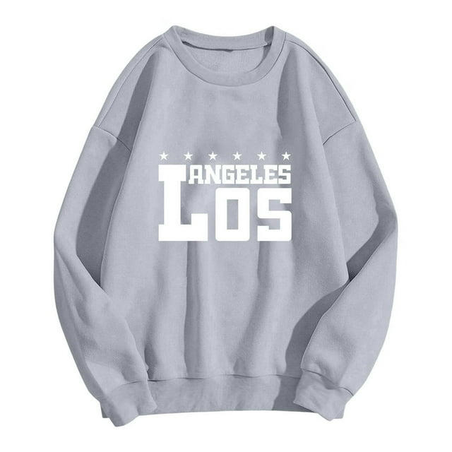 Sweat-shirt de Mode pour Femmes Pull Col Rond Lettre Print Hoodie