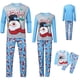 thumbnail image 3 of Conjunto de pijama de muñeco de nieve de Navidad a juego con lindo muñeco de nieve estampado de manga larga para padres e hijos, 3 of 5