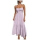 thumbnail image 1 of Vestido largo sin mangas con espalda descubierta y corte sólido para mujer - Mezcla de poliéster y spandex - Ropa informal/de fiesta con opciones de tallas, 1 of 5