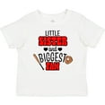 thumbnail image 3 of Inktastic Little Sister and Biggest Fan Baseball Glove and Bat Girls Baby T-Shirt, 3 of 5