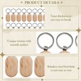 thumbnail image 5 of 50 Piezas de Etiquetas para Llaves de Madera en , Espacios en para Grabado de Llaves, Madera Sin Terminar,Etiquetas para Llaves para Manualidades DIY, Estilo 16, 5 of 5