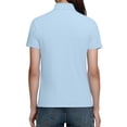 thumbnail image 5 of UVEASISHA Women's Sports Polos Shirts Cool Performance Tennis Polos Quick Dry Active Tops Lightweight Short Sleeve Golf Polos Light Blue L, 5 of 7