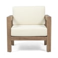 thumbnail image 6 of Davion Acacia Wood Outdoor Club Chair, Brown Wash, Beige, 6 of 6