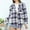 Purple, variant on VgaVtl Plaid Women's Shirts Hooded Long Sleeve Womens Plus Size Tops Workout Casual Pink Button Down Loose Shirts,L