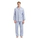 thumbnail image 5 of GLOBAL Conjuntos de Pijamas para Hombre, Ropa de Dormir de Franela 100% Algodón, Ropa de Dormir Superior E Inferior de Manga Larga, Celosía Gris M, 5 of 7