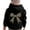 Black, variant on Tiijoy Toddler Girls Hoodie Leopard Bow Print Long Sleeve Hooded Sweatshirt, Sizes 3-4T