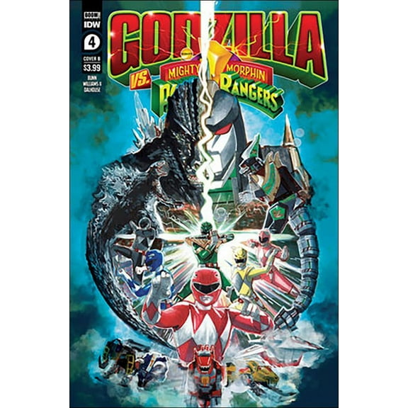 Godzilla Vs. The Mighty Morphin Power Rangers #4B VF ; IDW Comic Book