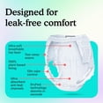 thumbnail image 5 of Adult Incontinence Underwear for Sensitive Skin - Women Premium Overnight Disposable Briefs, Anti Odor White, Large Absorbs 6 Cups 14 Count (Pack of 1), 5 of 5