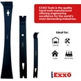 thumbnail image 6 of EXXO TOOLS Pry Bar Scraper Set - 3 Piece Pry Bar Set 5-1/2" Flat Pry bar 7-1/2" Flat Bar 9-1/2" Trim Pry Tool Scraper Tool Nail Puller Tool Tack Puller 3 Pc Utility Tool Set Trim Removal Tool, 6 of 6