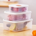 thumbnail image 1 of XYAIYT 3PCS Bento Lunchbox Set for Kids Adults Meal Prep Container with Transparent Cover Freezer Dishwasher Safe Food Storage Reusable Lunch Box for Work School Travel 10.14oz 23.67oz 33.81oz, 1 of 8