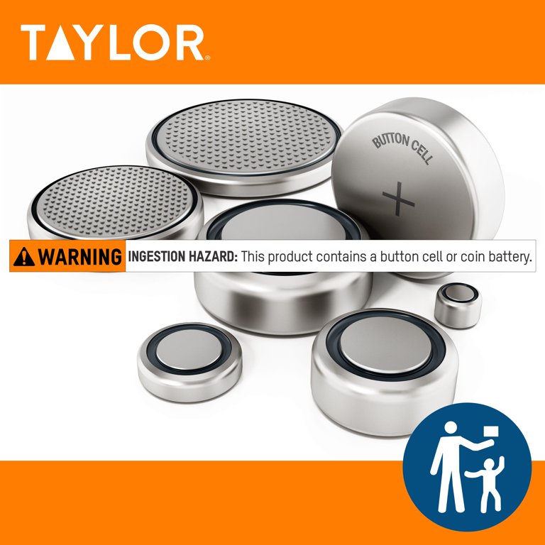 Taylor 11 lb Compact Glass Digital Kitchen and Food Scale, Black