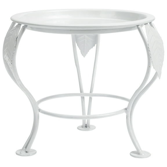 White Cast Iron Plant Stand with Pot Display Holder, Multi-Tier Potted Plant Shelves Rack for Indoor and Outdoor Use