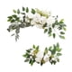 thumbnail image 1 of 2 piezas de arco de boda artesanal con flores y hojas verdes artificiales Opción 1 D, 1 of 9