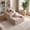 Beige Left, variant on Kelyda 61'' Boneless Chaise Lounge Chair Indoor, Oversized Modern Cloud Faux Fur Couch Sofa Bed Sleeper Chair Black