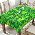 thumbnail image 4 of Green Clovers Saint Patrick Tablecloth Rectangle Colorful Table Cloth Large Square Table Cover for Dining Kitchen Party 60"x120" Decor Gift, 4 of 7