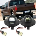 thumbnail image 3 of Retrok Bright White SMD License Plate Light Compatible with F150 F250 F350 Super Duty Ranger Pickup Explorer Bronco Excursion Expedition Rear Bumper Tag Lamp Housing Assembly Replacement, 3 of 11