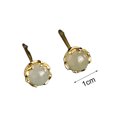 thumbnail image 4 of AYYUFE 1 Pair Ear Studs Shiny Imitation Jade Inlay Ear Decoration Fashion Jewelry Piercing Studs Earring Women Jewelry Gift Christmas Gift, 4 of 7