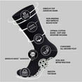 thumbnail image 2 of 60 Pairs of Non-Skid Diabetic Crew Cotton Socks with Non Binding Top, Brooklyn Socks Health Collection, Wholesale Bulk Value Pack (Black, Fit Men's Shoe Size 10-12), 2 of 5