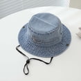 thumbnail image 6 of WEIGFI Child Boys Girls Sun Hat Bucket Hat Adjustable Strap Lightweight Cartoon Dinosaur Embroidered Summer Daily Outdoor Fishing Cute Beach Caps,Blue,2-8 Years, 6 of 9