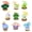 9-in-1 Cactus Gift Box Set (8945-8953), variant on HZLKADAQ Flower Arrangement Camera Architecture Set, 6PCS Miniature Brick Retro Camera Models, DIY Assembly Craft Toys, Desk and Office Desktop Decoration Gifts
