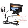 thumbnail image 4 of Écran de Moniteur HD 7 Pouces TFT Écran de Voiture Moniteur HD 1024x600 Entrée AV Haut-Parleur Intégré pour Camions Bus RV Remorque Vue Arrière Caméra de Secours, 4 of 9
