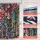 thumbnail image 4 of Dznils Cortina Shower de Tela Floral Colorida Boho Patrón de Acuarela con Ganchos, 72 x 72, Negro, 4 of 11