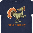 thumbnail image 4 of Inktastic Clever Turkey Thanksgiving Dinosaur Boys or Girls Toddler T-Shirt, 4 of 5