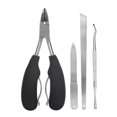 thumbnail image 4 of Qiilu Waterproof Nail File 4pcs Nail Trimming Tool Portable Stainless Steel Nail File, 4 of 8