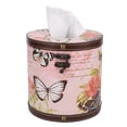 thumbnail image 3 of Tissue Box, Tissue Storage Retro Tissue Box, Wooden Storage Holder BathLiving Kitchen For Office Car  And Rose, 3 of 8
