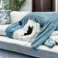 thumbnail image 3 of SnugglShark™ Wearable Fleece Blanket, 3 of 7