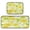 Yellow Daisy Pattern, variant on 2-Piece Kitchen Mat Set Non Slip Washable Floor Mats Decorative Rugs for Kitchen Sink Laundry Rainbow Flower Pattern