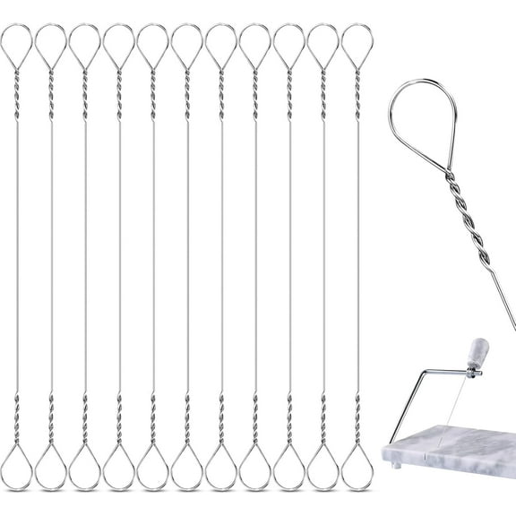 Lsupdaol 10 Pcs Cheese Slicer Wire Replacement Block Cheese Cutter Wire for Polished Marble(Style 1)