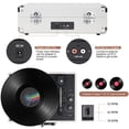 thumbnail image 3 of Reproductor de discos de vinilo BR, tocadiscos inalámbrico Bluetooth de 3 velocidades, 3 of 7
