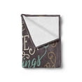 thumbnail image 2 of Grandma Soft Flannel Fleece Throw Blanket, Greatests Call Me Grandma Words with Ornamental Swirled and Curved Lines, Cozy Plush for Indoor and Outdoor Use, 70" x 90", Multicolor, by Ambesonne, 2 of 5