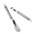 thumbnail image 4 of FRCOLOR Portable Citrus Peeler for Kitchen Use Stainless Steel Silver Color Efficient Design 2pcs, 4 of 8