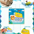 thumbnail image 3 of sixwipe 4 Pack Thick Wooden Peg Puzzles for Toddlers, 5.9 x 5.9 x 1 inch Preschool Educational Learning Wooden Puzzles Ages 1 4 - Sea Turtle, Yellow Duck, Excavator, Ship, 3 of 8