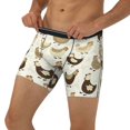 thumbnail image 3 of Salouo Funny Chicken Pattern Men's Boxer Briefs, Soft & Breathable Underwear Elastic Waistband Briefs for Men,1-Pack, 3 of 7