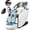 Whitegrey, variant on 4D Massage Chair, Full Body Zero Gravity Recliner with AI Voice, LED Backlight, Remote, Waist & Calf Heating