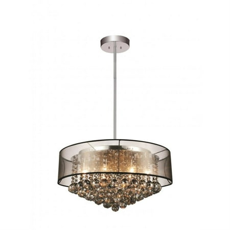 

9 Light Drum Shade Chandelier with Chrome finish