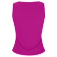 thumbnail image 6 of Siminsem Racerback Ribbed Tank Top for Women with Built in Bra Slim Fit Sleeveless Scoop Neck Workout Shirt Summer Casual Going Out Undershirt Top, Hot Pink,M, 6 of 9