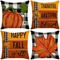thumbnail image 2 of PENGXIANG Autumn Throw Pillow Maple Leaf Hand-painted Home Cushion Throw Pillow Cover, 2 of 7